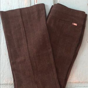 Grey wide leg dress pants